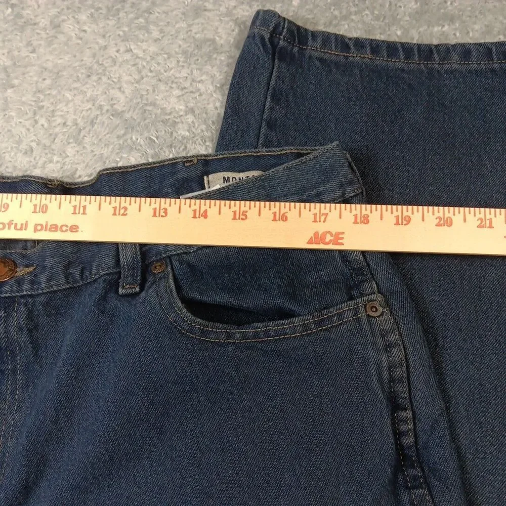Wrangler Western Montana  Straight Fit Blue Jeans‎ Mens Size 40 X 33